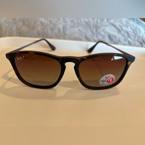 Polarized Chris Ray-Ban Tortoise Shell Sunglasses RB4187 54 18 145